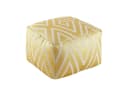 Amagohome Bodenkissen Kelim Sitzwürfel Metallic Gold Bild 3