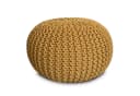 Amagohome Strickhocker XXL Gelb Sitzhocker Baumwolle Bild 2