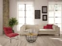 Amagohome Couchtisch Rund Ø 55 cm Industrie-Style Altholz Metall Bild 3