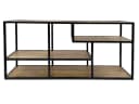 Amagohome Standregal Raumteiler Industrie-Style Altholz Metall Bild 2