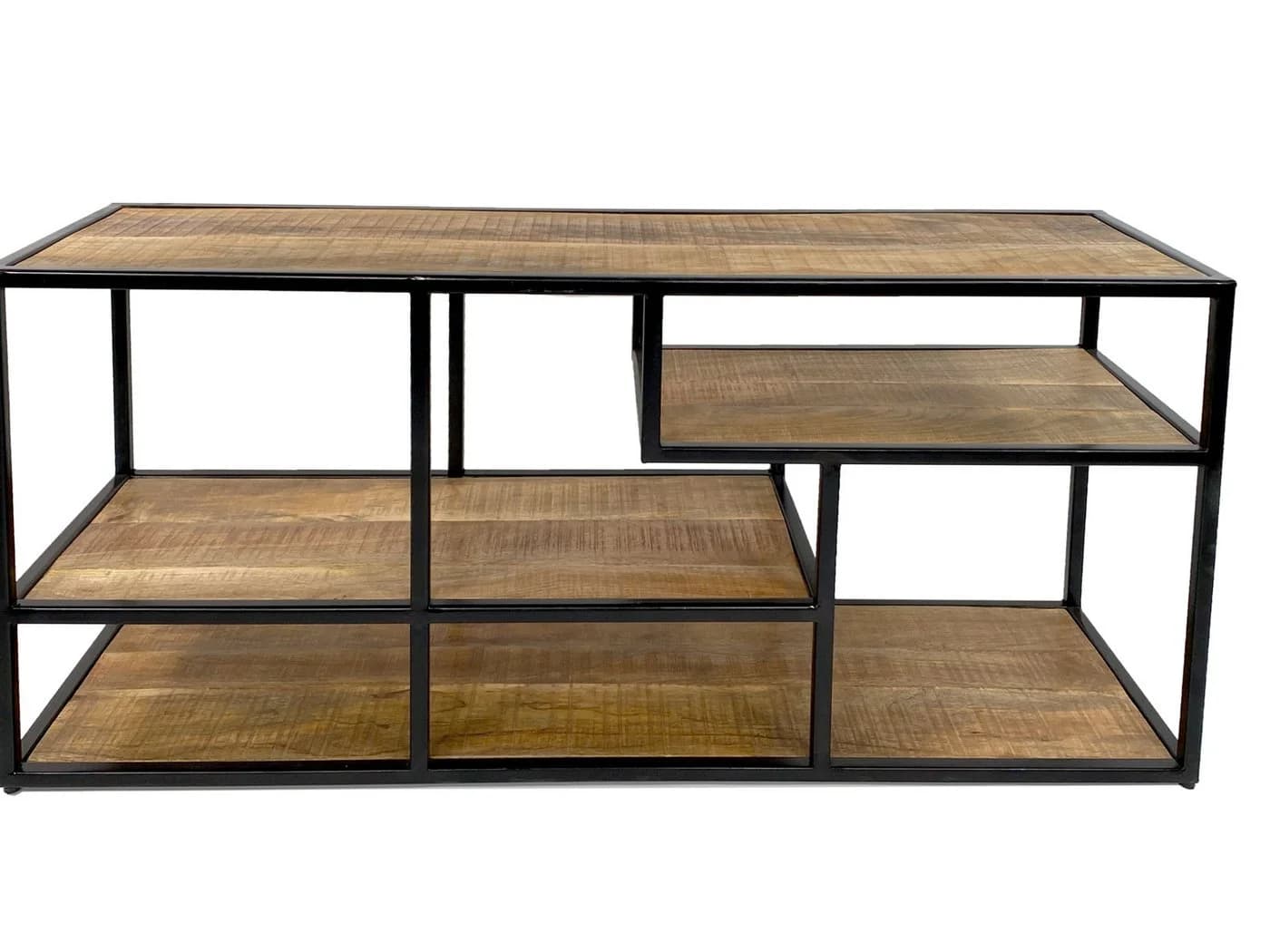 Amagohome Standregal Raumteiler Industrie-Style Altholz Metall - Bild 5