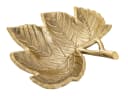 Amagohome Blattschale Aluminium Dekoschale Snackschale Gold/Silber Bild 2