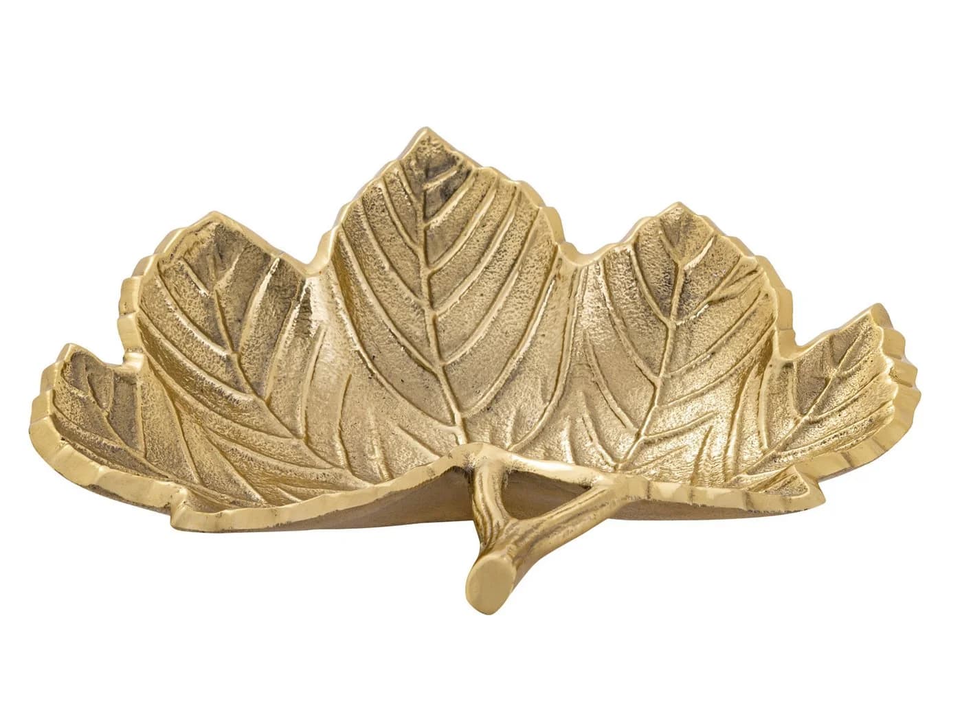 Amagohome Blattschale Aluminium Dekoschale Snackschale Gold/Silber - Bild 5