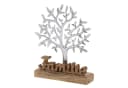 Amagohome Dekofigur Lebensbaum Familie Aluminium & Mangoholz Bild 4