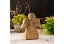 Amagohome Holzfigur Engel 15x13cm Mangoholz Bild 1
