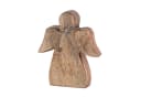 Amagohome Holzfigur Engel 15x13cm Mangoholz Bild 3