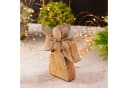 Amagohome Holzfigur Engel 15x13cm Mangoholz Bild 4