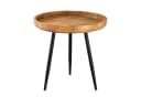 Amagohome Couchtisch Beistelltisch Holz Rund Bild 4