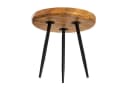 Amagohome Couchtisch Beistelltisch Holz Rund Bild 5