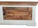 Amagohome Lowboard TV Schrank Massivholz Ibiza Weiß Bild 3