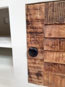 Amagohome Lowboard TV Schrank Massivholz Ibiza Weiß Bild 4