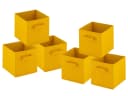 Amagohome Aufbewahrungsboxen 6er Pack Faltbar 26x26x26 cm Gelb Bild 1