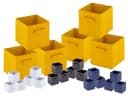 Amagohome Aufbewahrungsboxen 6er Pack Faltbar 26x26x26 cm Gelb Bild 2