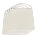 Amagohome Stuhlkissen Leinen Weiß 42x44cm mit Klettband Bild 2