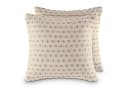 Amagohome Dekokissen Set 2 Stück 40x40cm Baumwolle Jute Beige Bild 2