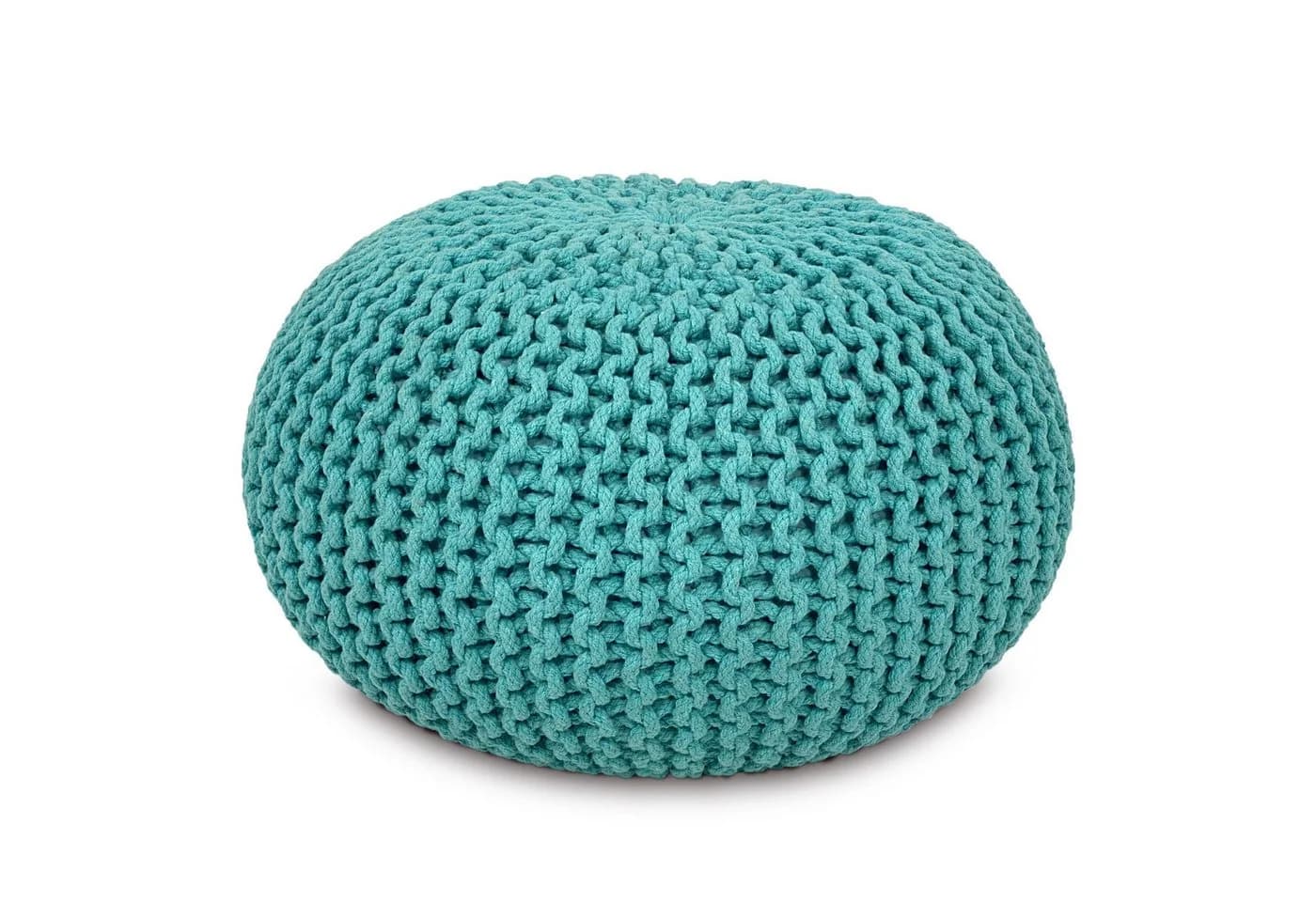 Amagohome Strickhocker Sitzhocker Pouf XXL Baumwolle recycelt - Bild 2