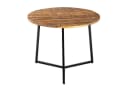 Amagohome Beistelltisch Couchtisch rund Industrie Style Massivholz Bild 3