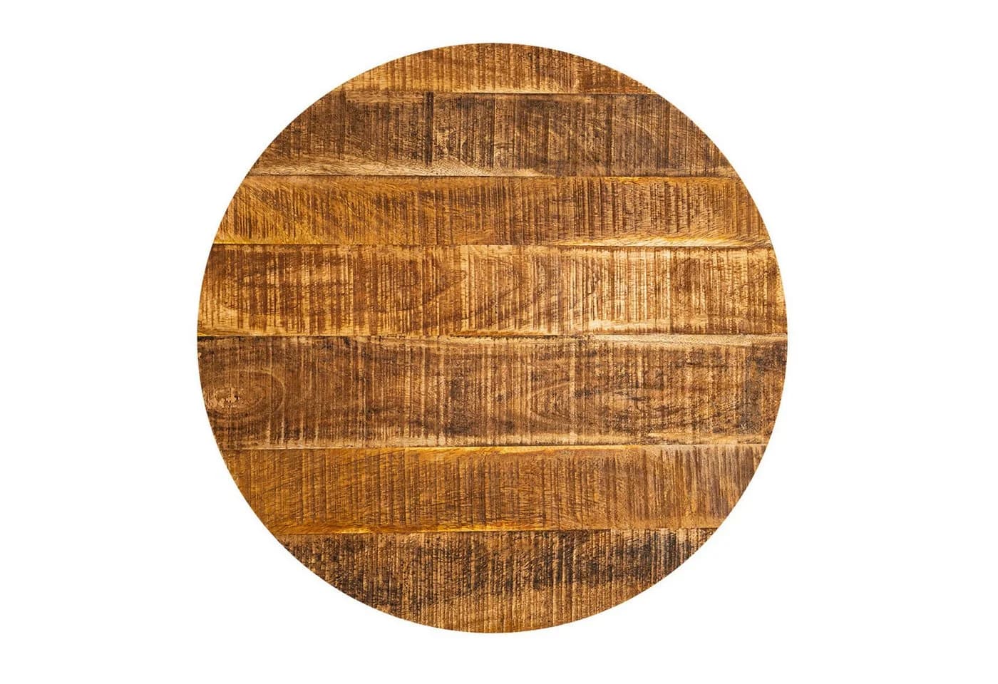 Amagohome Beistelltisch Couchtisch rund Industrie Style Massivholz - Bild 5