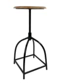 Amagohome Drehhocker Set 2 Stück Barhocker Mangoholz Industry Style Bild 5