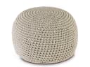 Amagohome Sitzhocker Bodenkissen Pouf Ø55 H37 Mohar Sitzpouf waschbar Bild 1