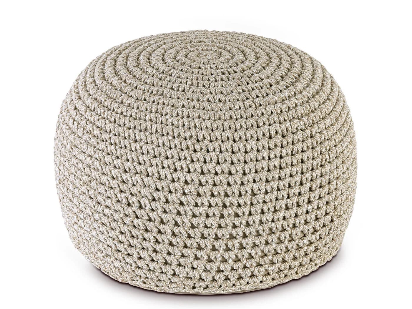 Amagohome Sitzhocker Bodenkissen Pouf Ø55 H37 Mohar Sitzpouf waschbar