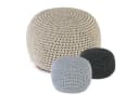 Amagohome Sitzhocker Bodenkissen Pouf Ø55 H37 Mohar Sitzpouf waschbar Bild 2