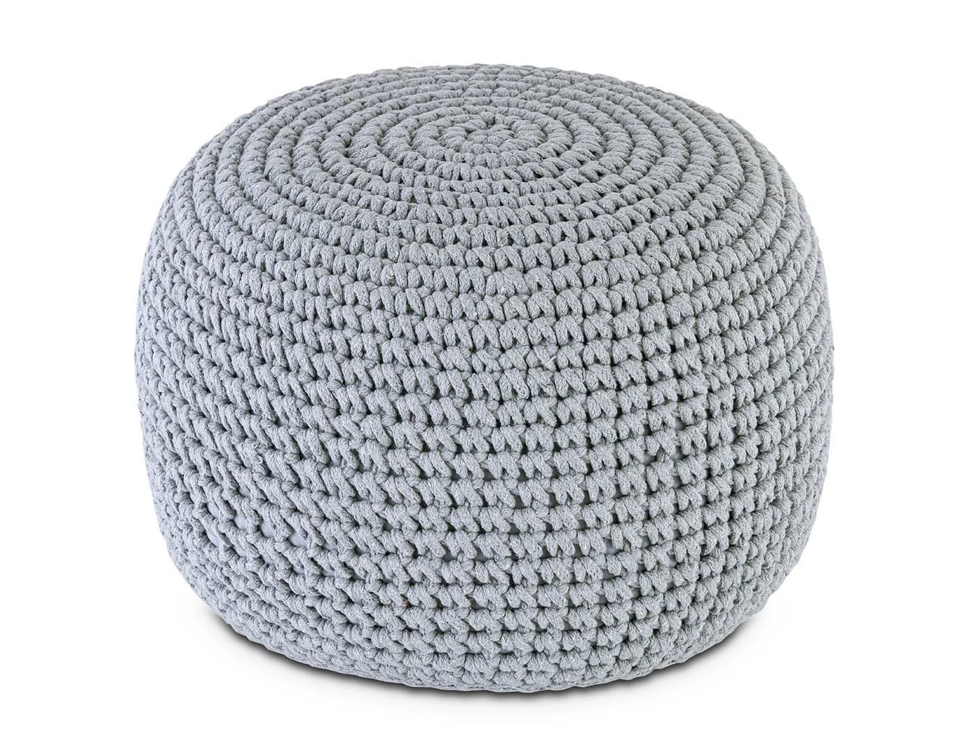 Amagohome Sitzhocker Bodenkissen Pouf Ø55 H37 Mohar - Bild 2