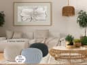 Amagohome Sitzhocker Bodenkissen Pouf Ø55 H37 Mohar Bild 4