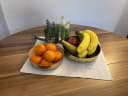 Amagohome Dekoschale 2er Set Gold Bordeaux-Rosé Metall Emaille Bild 3