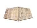Amagohome Sechseckige Tischplatte Mango-Altholz 74x56 cm Bild 2
