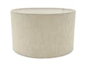 Amagohome Lampenschirm 30 cm Baumwolle-Leinen E27 Weiß/Braun Bild 1