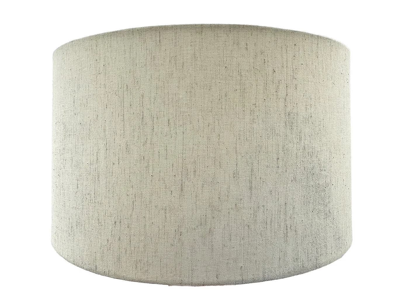 Amagohome Lampenschirm 30 cm Baumwolle-Leinen E27 Weiß/Braun - Bild 4