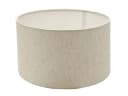 Amagohome Lampenschirm 30 cm Baumwolle-Leinen E27 Weiß/Braun Bild 5