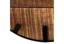 Amagohome Wanduhr Rund 30cm Mangoholz Metall Lautlos Bild 5