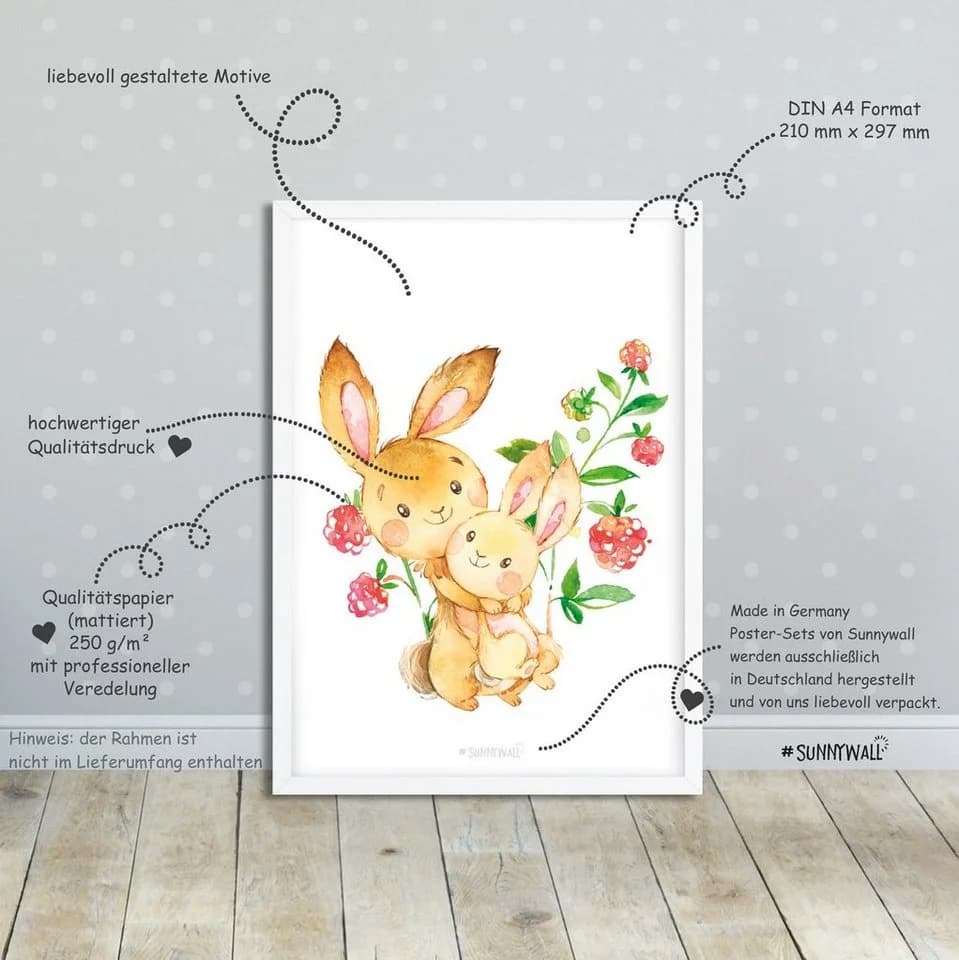 Waldtier Familie Poster - Bild 3