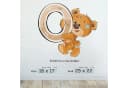 Sunnywall Wandtattoo Buchstaben ABC Bärchen Aufkleber Bunt Selbstklebend Bild 1
