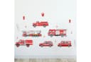 Sunnywall Wandtattoo Feuerwehr Wandsticker A4 (3 St) Bunt Rot Bild 2