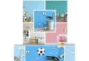 Sunnywall Wandtattoo Fussbälle Wandsticker 2 St Bunt Bild 4
