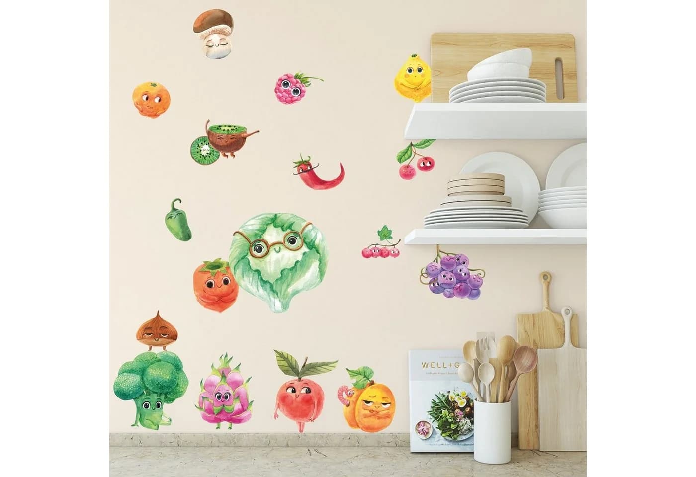 Sunnywall Wandtattoo Sweet Fruits Set 1 Wandsticker für Küche oder Kinderzimmer - Bild 2