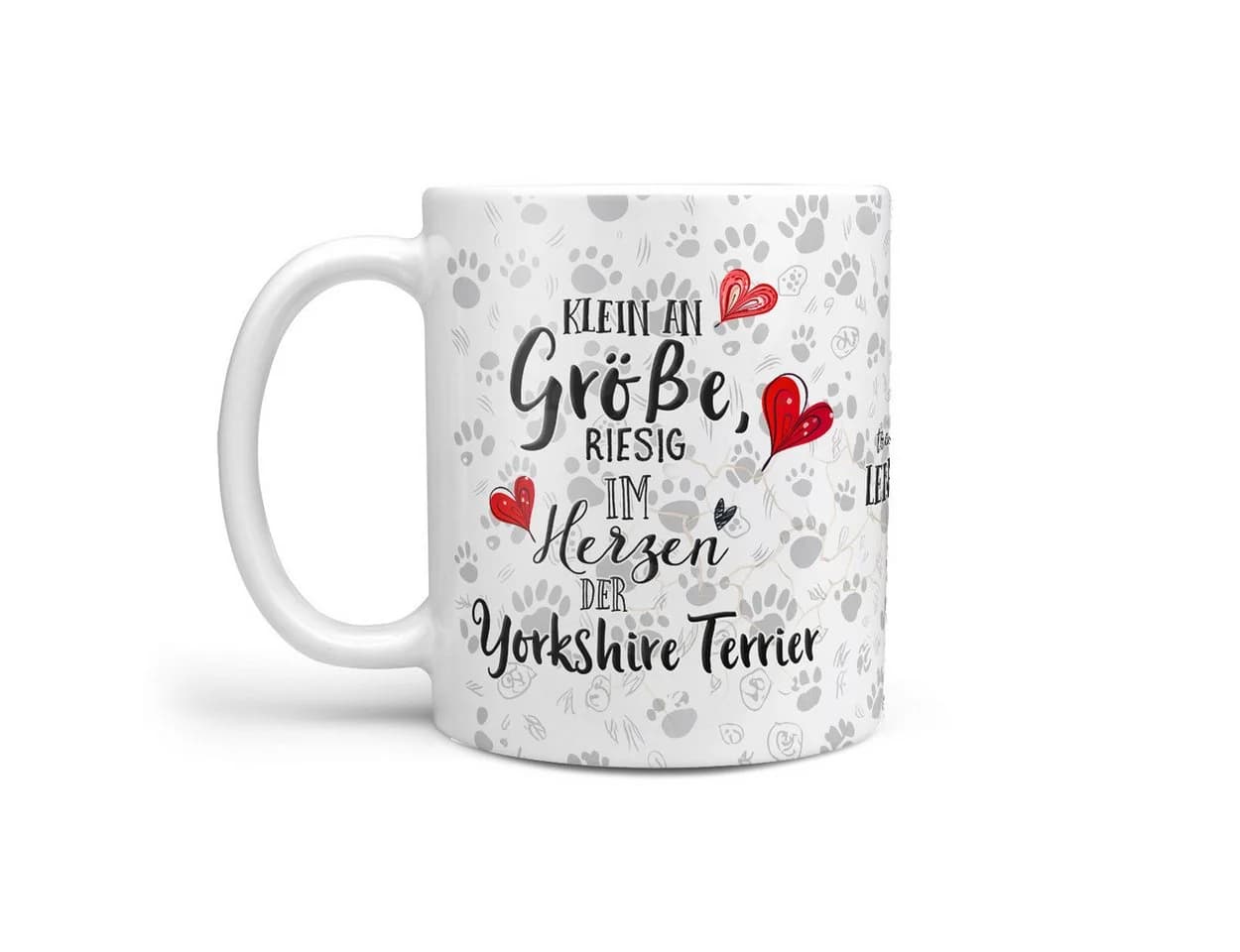 Sunnywall Tasse Yorkshire Terrier Keramik Weiß