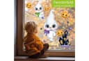 Sunnywall Fensterbild Halloween Geister & Kürbisse Bunt Wiederverwendbar Bild 1