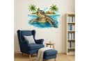 Sunnywall Wandtattoo Maritim Schildkröte mit Palmen & Strand Bild 1