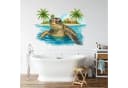 Sunnywall Wandtattoo Maritim Schildkröte mit Palmen & Strand Bild 5