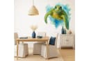 Sunnywall Wandtattoo Maritim Schildkröte Aquarell Blau Grün Bild 2