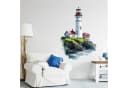 Sunnywall Wandtattoo Maritim Leuchtturm Aquarellstil Selbstklebend Bild 2