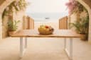 SAM® Baumkantentisch White_Beach Akazienholz Metallgestell U-Form Bild 2