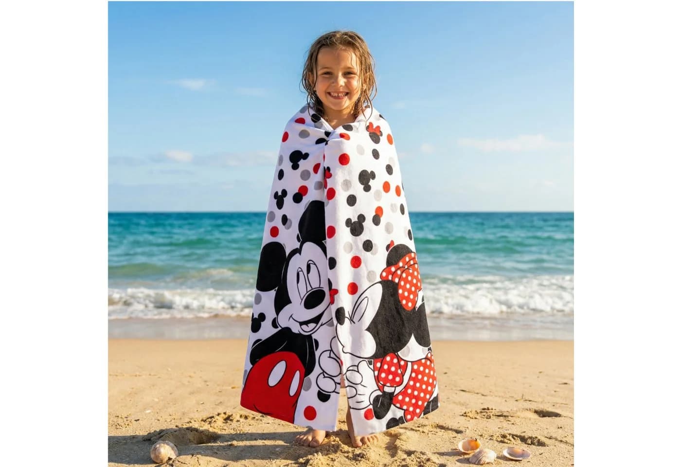 Disney Badetuch Mickey Maus 100% Baumwolle XL 70x140 cm - Bild 3