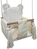 Pamek Kinderschaukel mit Sicherheitsgurt Naturholz Beige Bild 2