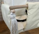 Pamek Kinderschaukel mit Sicherheitsgurt Naturholz Beige Bild 4