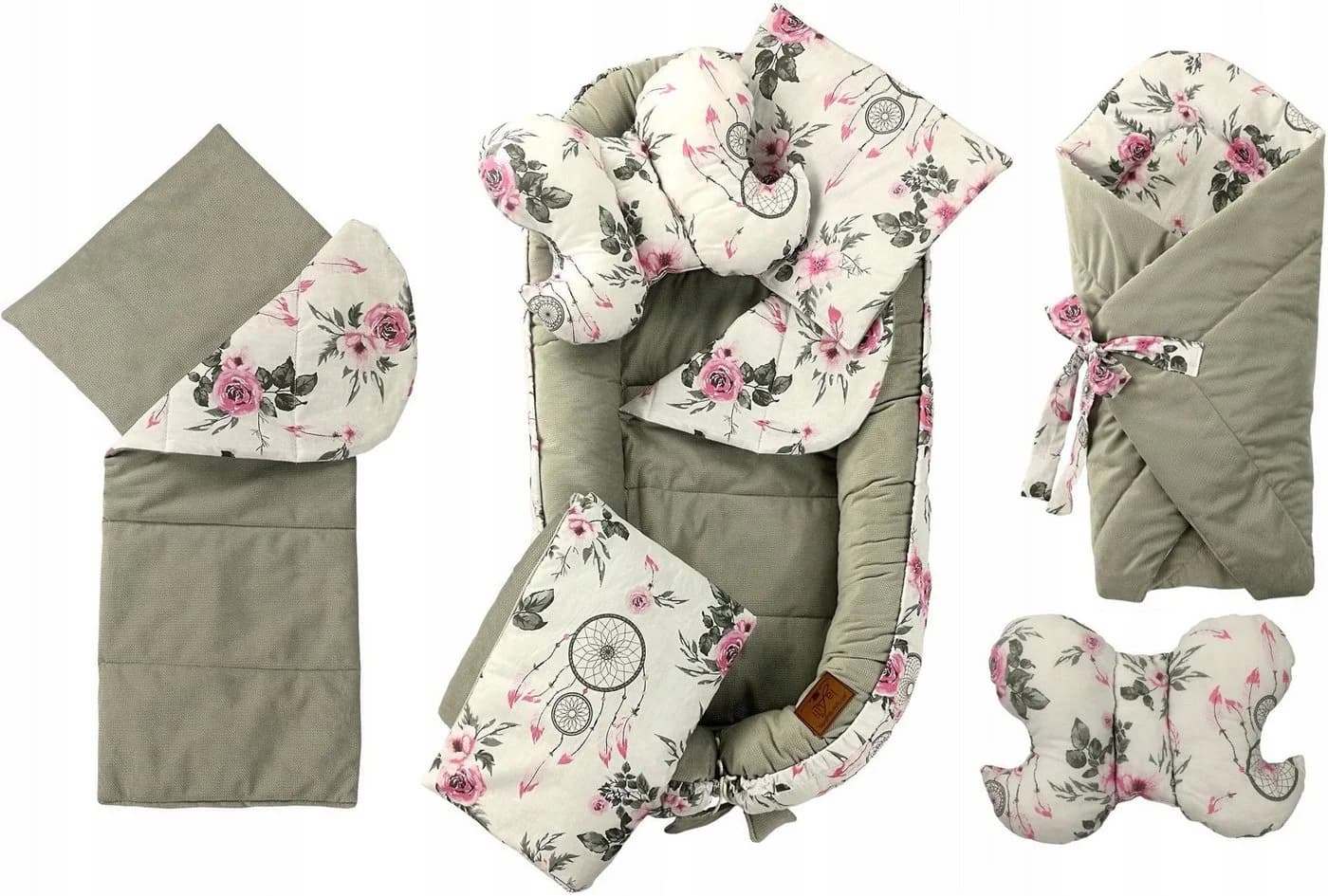 Pamek 10-in-1 Babynest Babybett Kokon Baumwolle - Bild 2